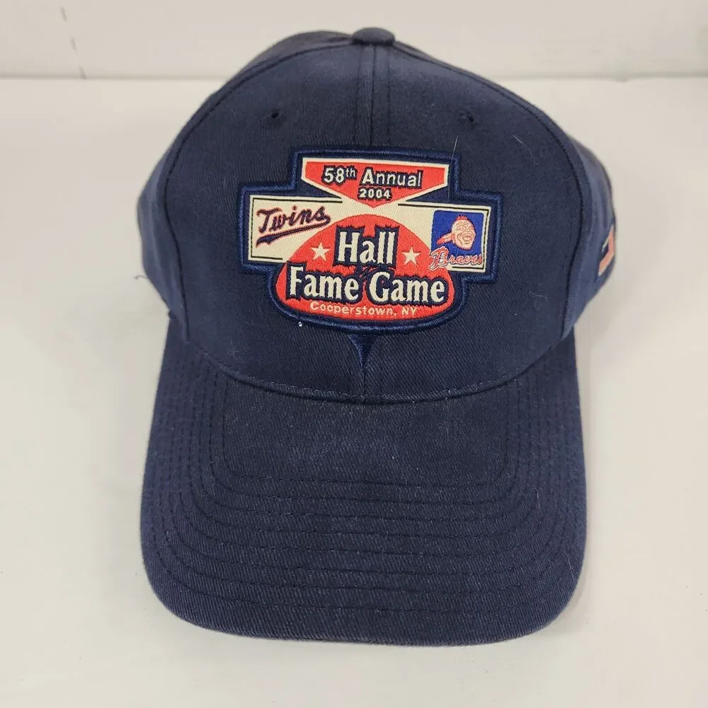 Minnesota Twins Atlanta Braves 2004 Hall Of Fame Game Baseball Cap Hat MLB USA